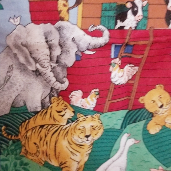NWOT Noah's Ark Square Pillow Case/Cover - Picture 5 of 8
